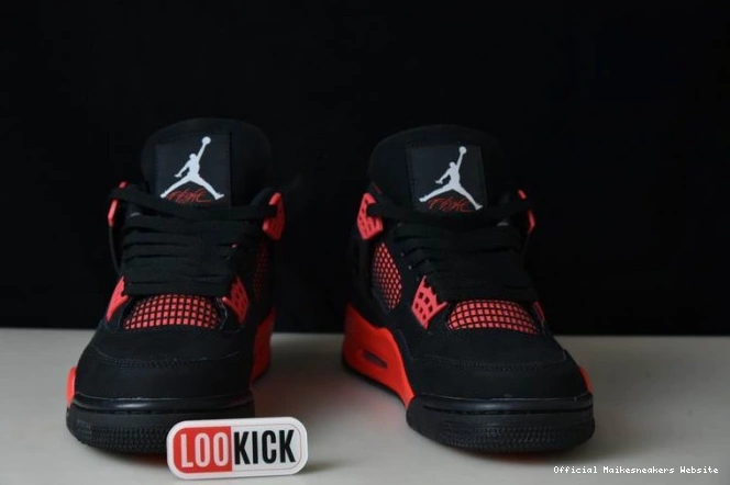 Official Maikesneakers CT8527-016 Jordan 4 Red Air Thunder 0807
